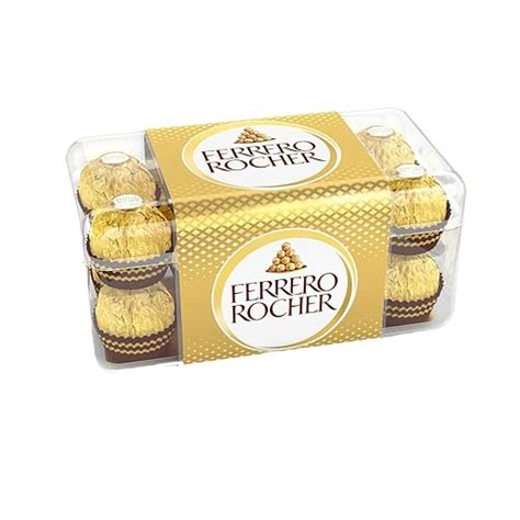 Ferrero Rocher, Exquisite Hazelnut and Milk Chocolate Premium Gift Box ...
