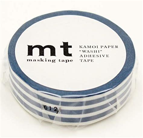 mt Washi Japanese Masking Tape Borders , 15 mm x 10 mtrs Shade - Indig ...