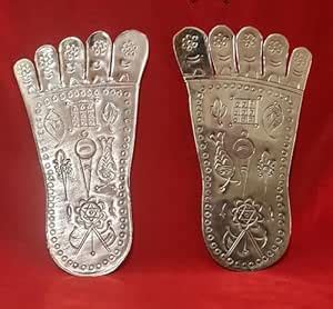 Vishnu Padam Copper (9 Inches), Traditional Hindu Religious Paduka Feet ...
