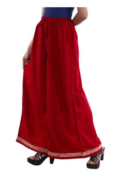 Full Flare Palazzos ( Maroon ) – drix