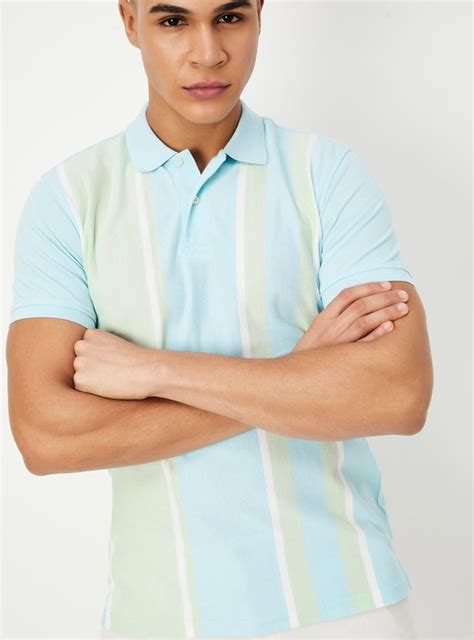 Buy Men Striped Knitted Polo T-shirt Online at just Rs. 699.0 ...