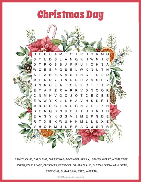 The Polar Express Word Search