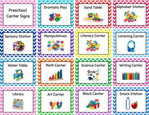 Classroom Centers Labels at Blair Martin blog