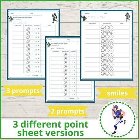 Point Sheet for Behavior- Football | Made By Teachers