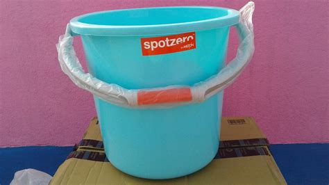 Spotzero By Milton SZ BucketT 25 with Handle, 25 Litres, Aqua Green ...