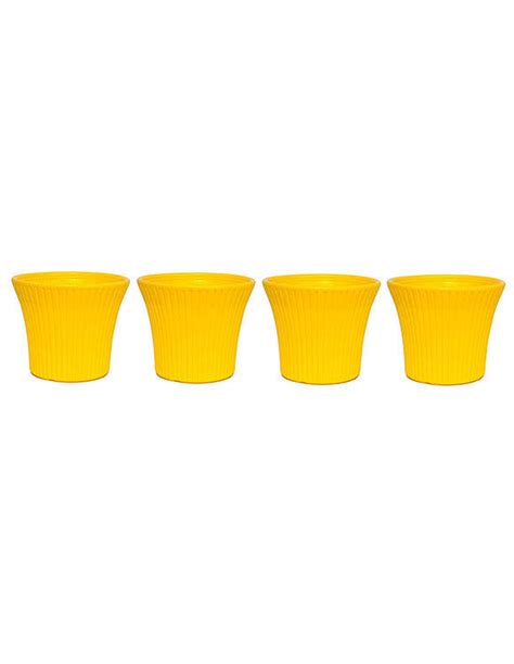 Sunshine Planter Pots 9inch ( set of 4 pots ) | Hope Nursery