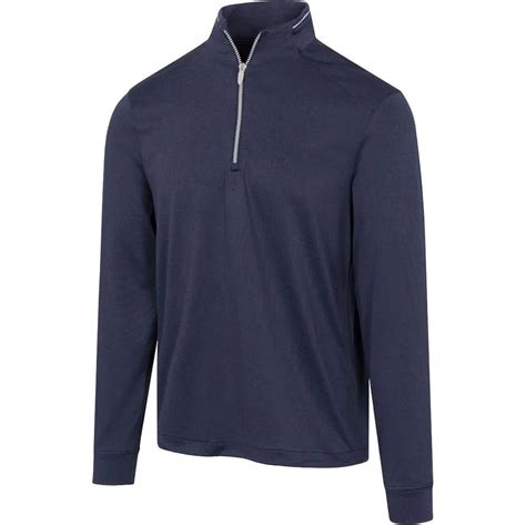 Greg Norman Golf Pullover – Winterwear Quarter Zip - Navy Heather