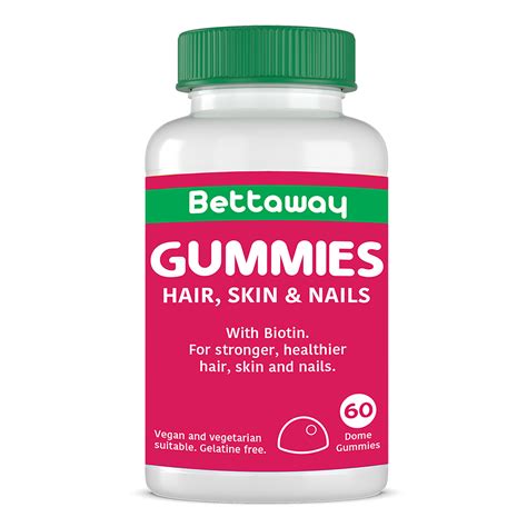 Bettaway Hair, Skin and Nails Gummies - Bettaway