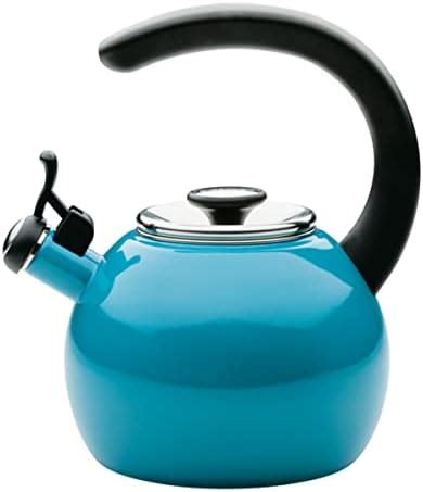 Circulon Enamel On Steel Whistling Tea Kettle | Hot Water Kettle with ...