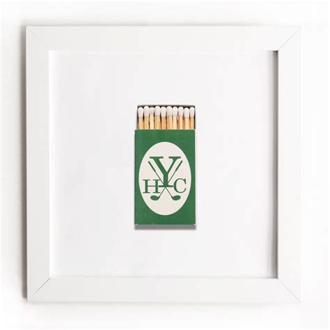 Yeamans Hall - Framed Print Matchbook - Golf Gift - Match South – Match South Shop