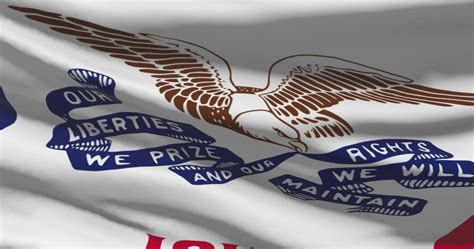 Iowa Flag Waving