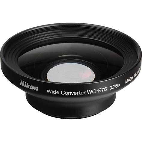 Nikon WC-E76 0.76x Wide-Angle Converter Lens for Nik 25792 B&H
