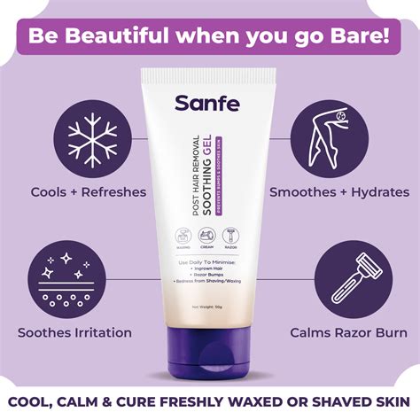 Sanfe Post Hair Removal Soothing Gel For Women - 50g