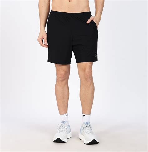 Xtep Men's 7-inch Quick Dry Antibacterial Running Shorts Black – Xtep India