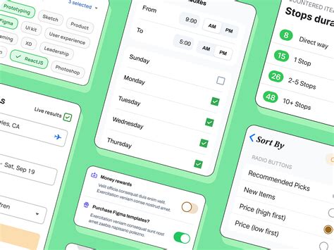 Image result for Filter Panel UI