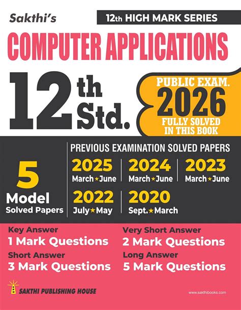 Routemybook - Buy 12th Sakthi Computer Science Applications Model ...