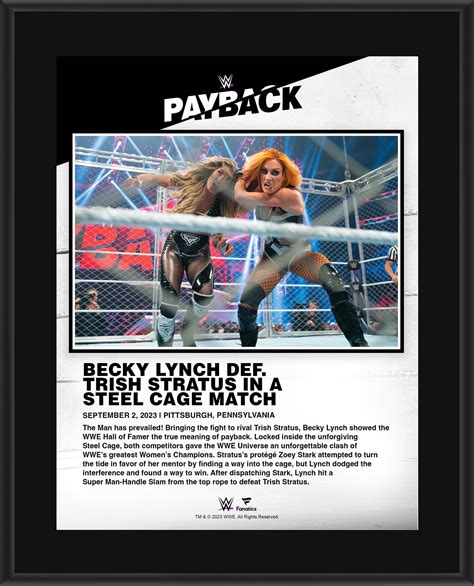 Becky Lynch WWE 10.5" x 13" 2023 Payback Sublimated Plaque - Walmart.com