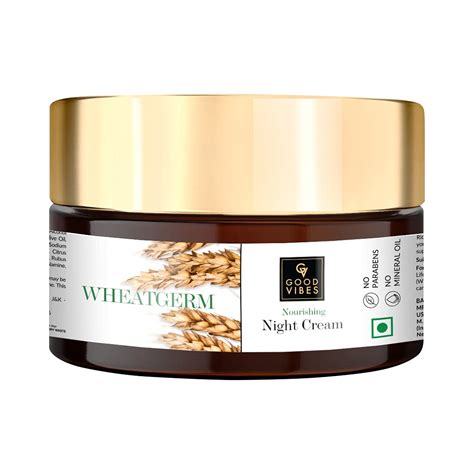 Good Vibes Wheatgerm Nourishing Night Cream, 100 g Deep Moisturization ...