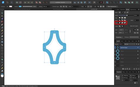 Expanding Stroke or Contour Tool not working properly with sparkle ...