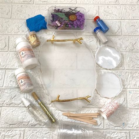 Oval Agate Tray Resin Art Kit