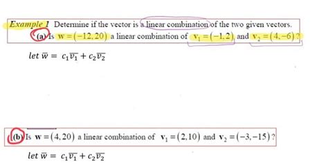 Image result for Perform a Linear Combination