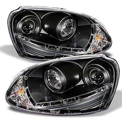 Buy AKKON - For VW Rabbit GTI Jetta R32 Black Bezel DRL Daylight LED ...