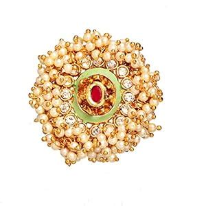 Shining Diva Fashion Latest Stylish Gold Plated Traditional Pearl ...