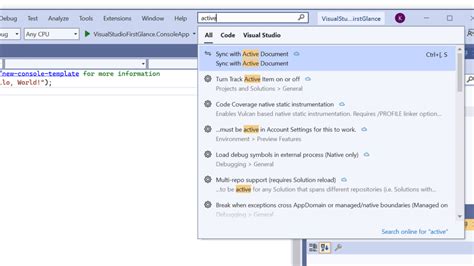 Microsoft Visual Studio Tutorial 的图像结果