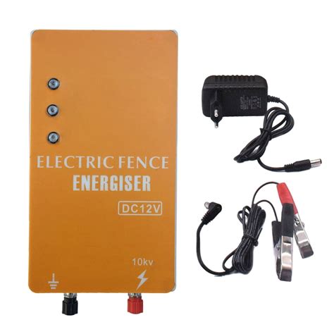 10KM Electric Fence Energizer Electric Fencing Charger Controller For ...