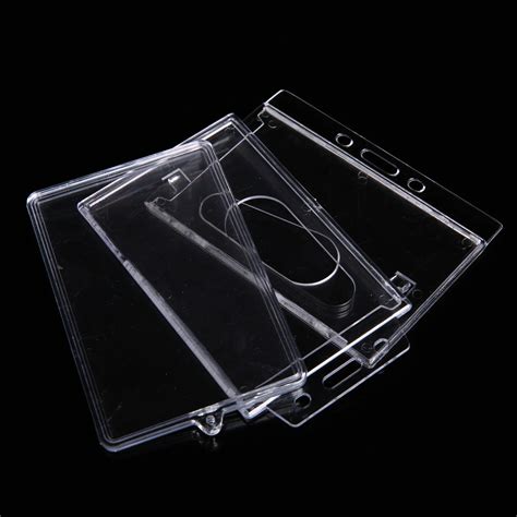 Hard Plastic Id Bus Pass Card Holder Plastic Job Card Holder Plastic ...