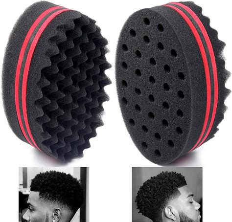 Amazon.com : Hair Twist Sponge Brush Two Sides Dread Dreading Wave ...
