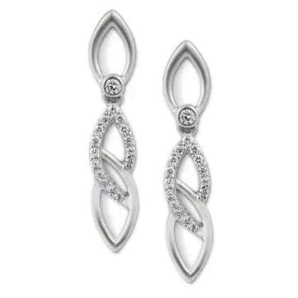 Platinum Earrings with Infinity Loops SJ PTO E 101 – Jewelove™