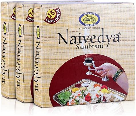 Om Shanthi POOJA MADE PURE Cycle Pure Naivedya + Navin Sambrani Dhoop ...