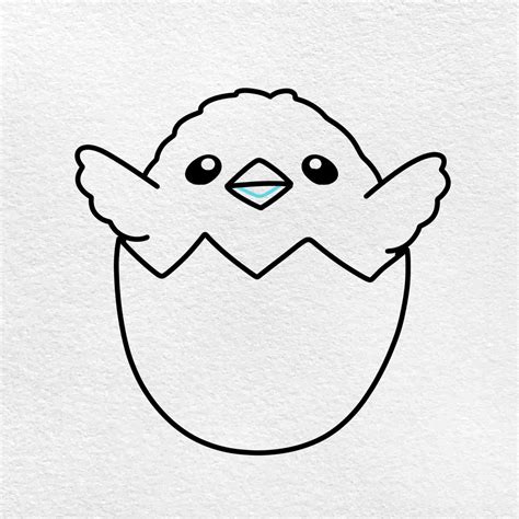 How To Draw A Chick Step By Step