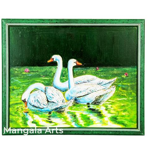 Swan Mural Work Wall Decor | Mangala Arts