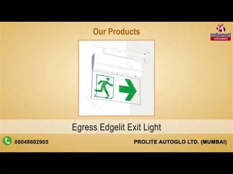 Egress Route Light and Emergency Exit Light Manufacturer | Prolite ...