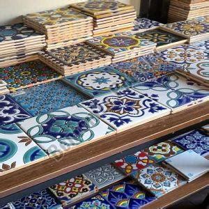 Polished White Blue Ceramic Floor Tiles Manufacturers and Suppliers ...