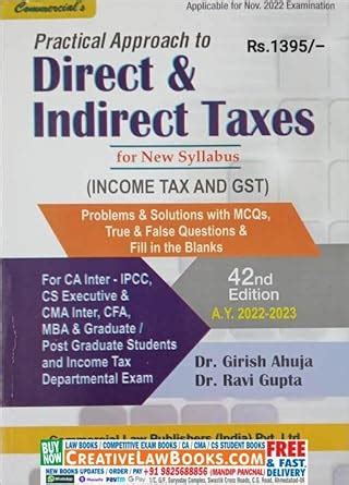 Commercial's Practical Approach to Direct and Indirect Taxes (Income ...