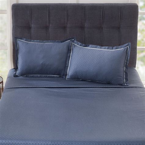 Buy TRIDENT Indulgence Printed Cotton 300TC 3Pcs Super King Bedsheet ...