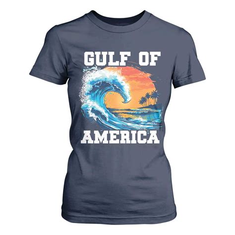 Gulf Of USA America T Shirt For Women President Trump 2025 Funny Gulf ...