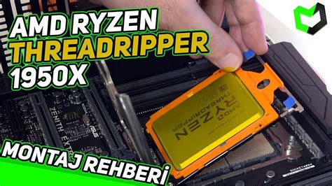 AMD Ryzen Threadripper 1950X Montaj Rehberi - YouTube
