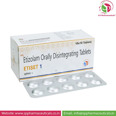 ETISET-1 Tablets SP Pharmaceuticals