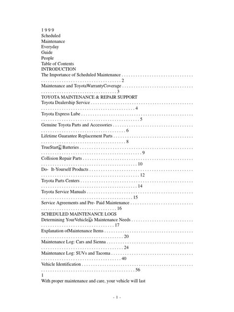 Image result for 4Runner Maintenance Map
