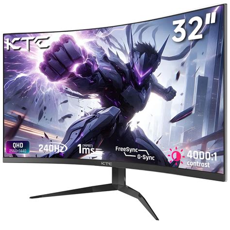 Ktc 32inch 240hz Curved Gaming Monitor 1000r Va Qhd 2560x1440p ...