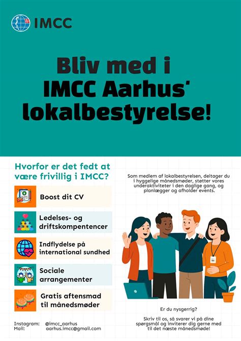 Månedsmøde IMCC Aarhus Lokalbestyrelse, Niels Jensens Vej 2, 8000 ...