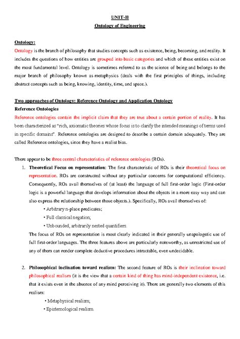 ENG 101: Ontology in Engineering - Reference vs. Application Ontologies ...
