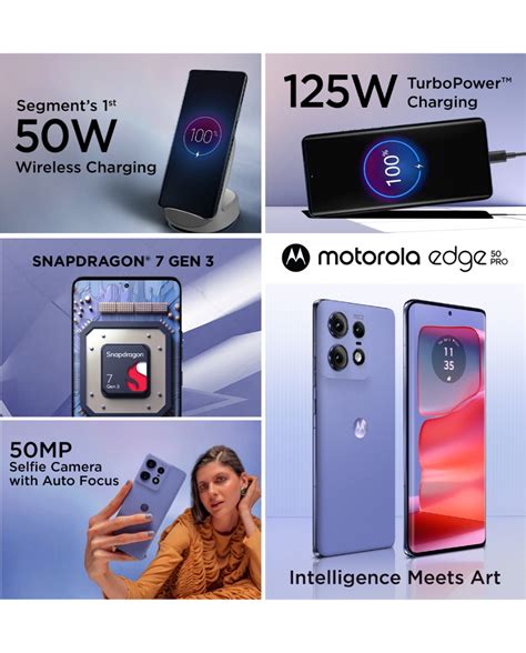 Motorola Edge 50 Pro 5G with 68W Charger (Black Beauty, 256 GB) (8 GB RAM)