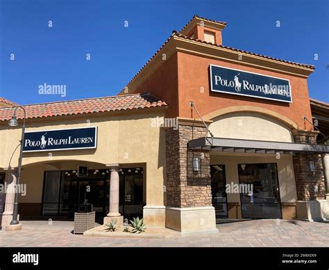 Polo Ralph Lauren sign, logo on the store facade at Desert Hills ...
