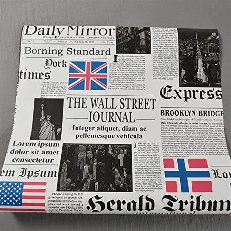 Buy QBTZ Retro English Letter Newspaper Wallpaper Study Cafe Cafe Bar ...