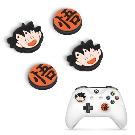 DLseego Kakarotto 4PCS Thumb Grips Caps for Xbox One PS5 PlayStation4 ...